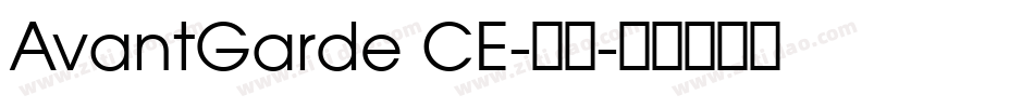 AvantGarde CE-普通字体转换
